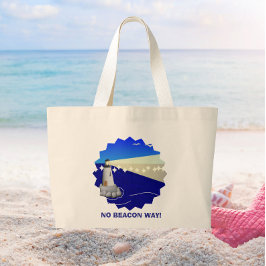 Bolsa Tote Grande Sem Sinalização! Piada de Farol Divertida