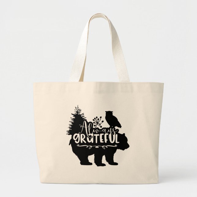 Bolsa Tote Grande Sempre Grata (Frente)