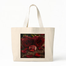Sempre Seu Canvas de Rosa Vermelha Romântica do Di