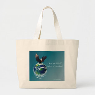 Bolsa Tote Grande Série II do Dia da Terra da Águia
