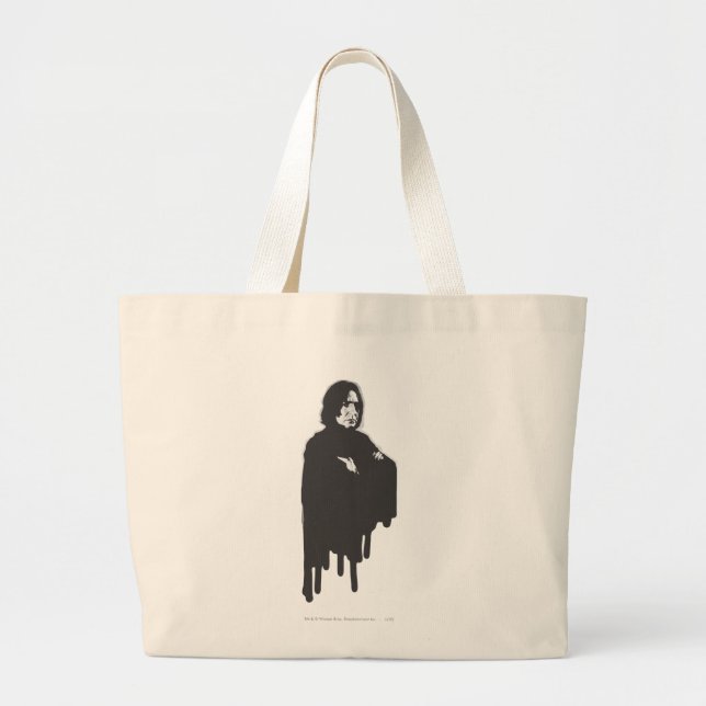 Bolsa Tote Grande Severus Snape Braços Cruzados B-W (Frente)