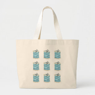 Bolsa Tote Grande Sewing e saco das agulhas