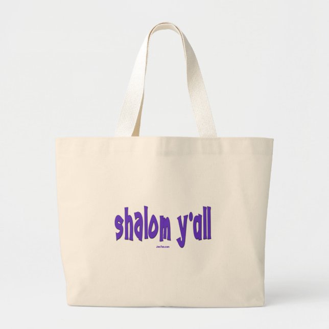 BOLSA TOTE GRANDE SHALOM VOCÊ PRESENTES (Frente)