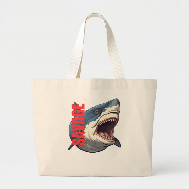 Bolsa Tote Grande Shark Tote Bag (Frente)