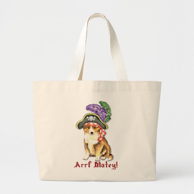 Bolsa Tote Grande Sheltie Pirate (Frente)