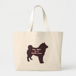 Bolsa Tote Grande Shiba Inu BFF Tote Bag