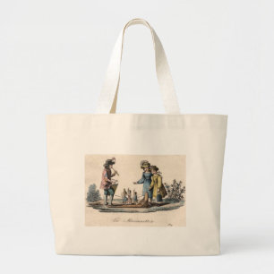 Bolsa Tote Grande Show de Dança de Fantoche Antigo Infantil