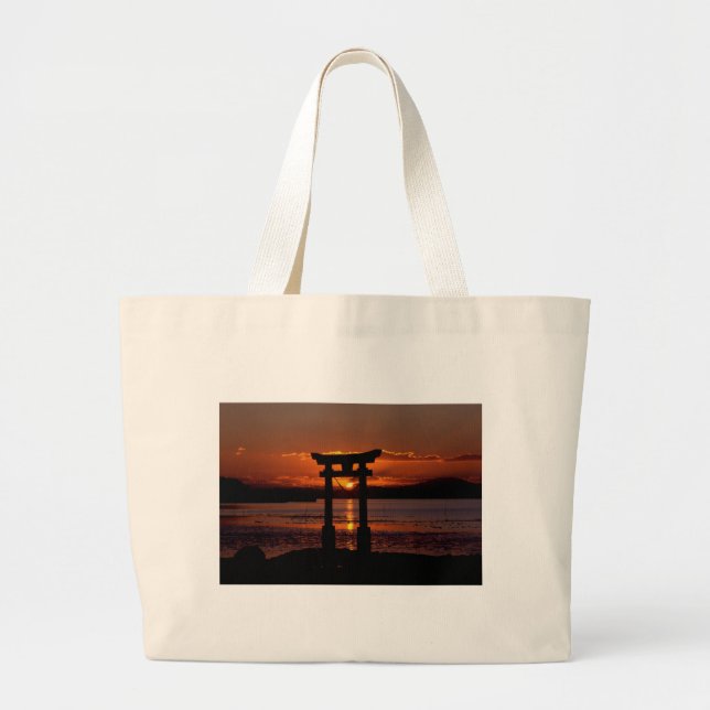 Bolsa Tote Grande Shrine Nagao Japonês (Frente)