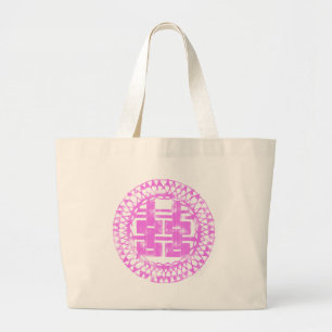 Bolsa Tote Grande Shuan Xi rosa