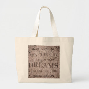 Bolsa Tote Grande "Sidewalk Dreams-Little Italy, NYC" Tote Bag