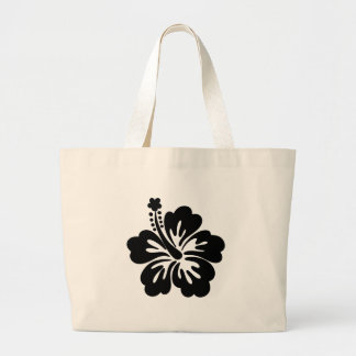 Bolsa Tote Grande Silhouette de Hibiscus