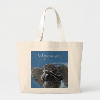 Bolsa Tote Grande Silhuetas de Anjos Personalizadas