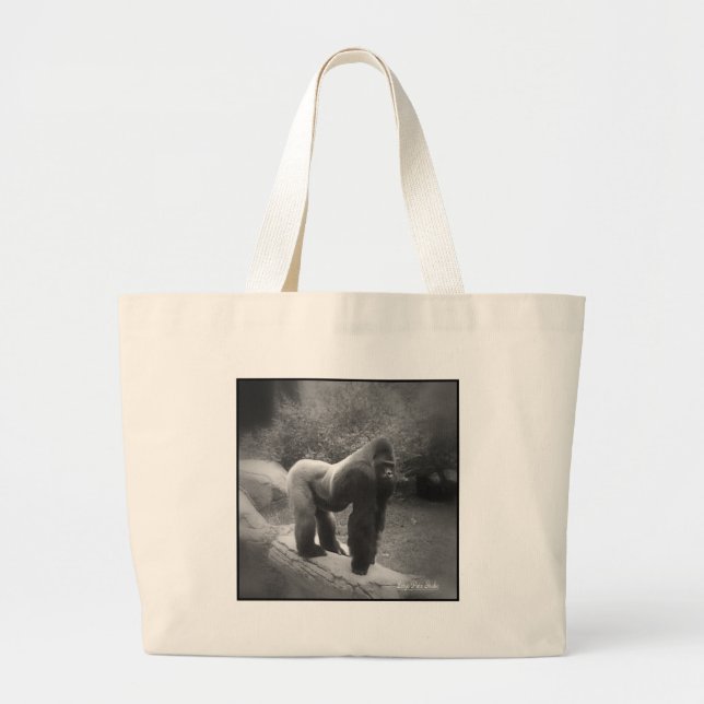Bolsa Tote Grande Silveback Gorilla (Frente)