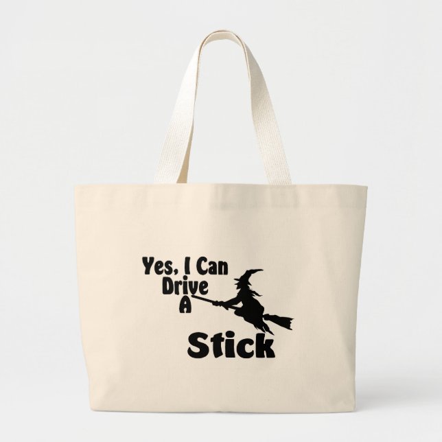 Bolsa Tote Grande Sim, eu posso conduzir uma vara (Frente)