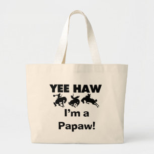 Bolsa Tote Grande Sim Haw, sou uma camiseta e presentes