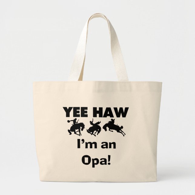 Bolsa Tote Grande Sim Haw, sou uma t-shirts e presentes (Frente)