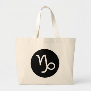 Bolsa Tote Grande Símbolo Capricorn