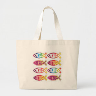 Bolsa Tote Grande Símbolo cristão