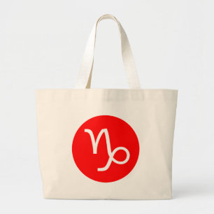 Bolsa Tote Grande Símbolo de Capricórnio