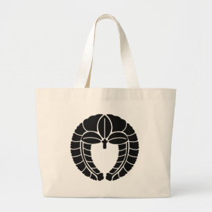Bolsa Tote Grande Símbolo de descanso familiar japonês (KAMON)