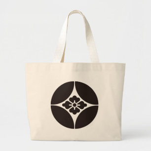 Bolsa Tote Grande Símbolo KAMON Crest da Família Japonesa