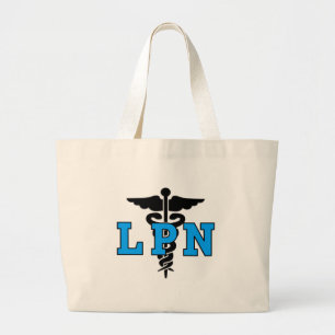 Bolsa Tote Grande Símbolo médico de LPN
