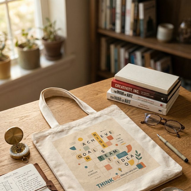 Bolsa Tote Grande Simple modern contemporary trendy cool tote bag (Criador carregado)