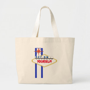 Bolsa Tote Grande Sinal feito sob encomenda legal do estilo de Las