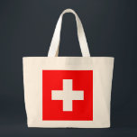 Bolsa Tote Grande Sinalizador de suiça<br><div class="desc">Sinalizador de suiça</div>