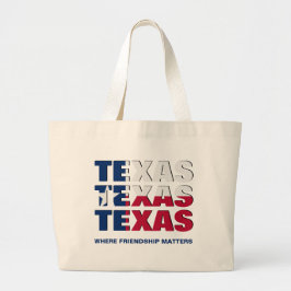 Bolsa Tote Grande SINALIZADOR DE TEXAS Personalizado Patriótico