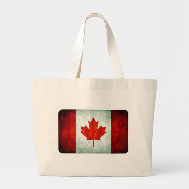 Bolsa Tote Grande Sinalizador do Canadá em apuros (Frente)