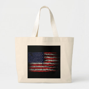 Bolsa Tote Grande Sinalizador Grunge U.S.A