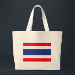 Bolsa Tote Grande Sinalizador Tailândia<br><div class="desc">Bandeira da Tailândia</div>