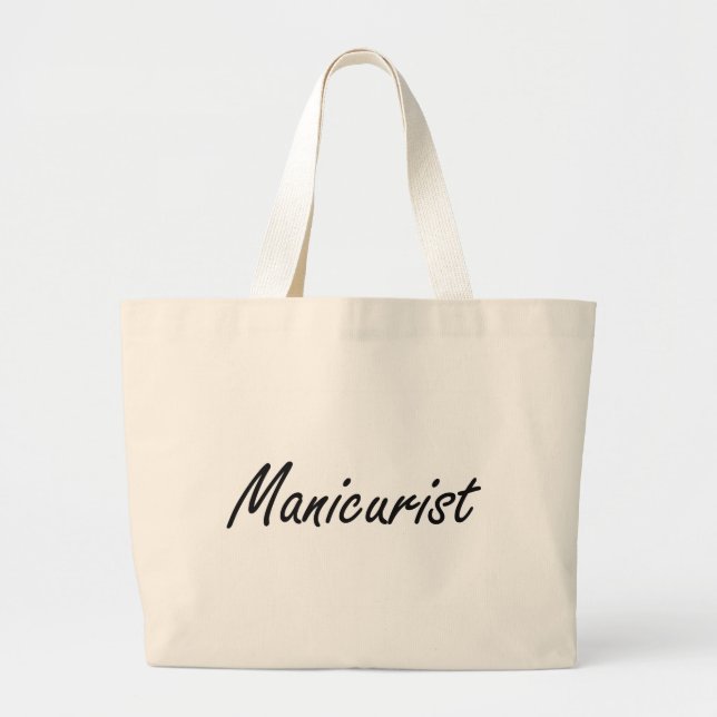 Bolsa Tote Grande Sistema de trabalho artístico do manicuro (Frente)