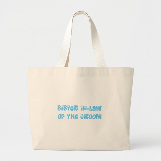 Bolsa Tote Grande Sister In-Law do Groom (Frente)
