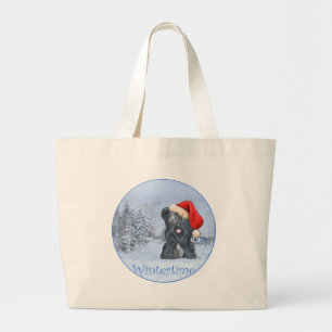 Bolsa Tote Grande Skye Terrier Wintertime