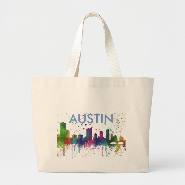 BOLSA TOTE GRANDE SKYLINE DE AUSTIN TEXAS (Frente)