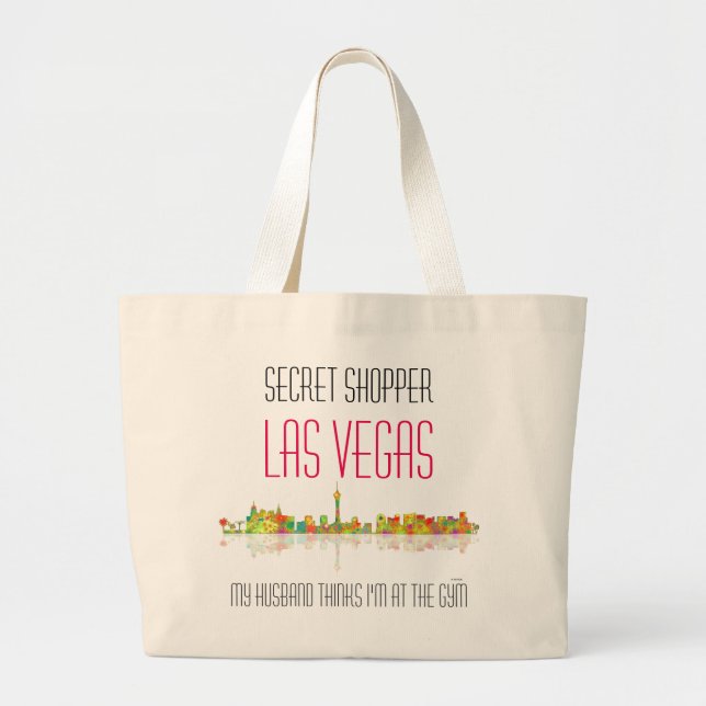 Bolsa Tote Grande Skyline de Las Vegas (Frente)