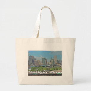 Bolsa Tote Grande Skyline do centro da cidade de Denver Colorado