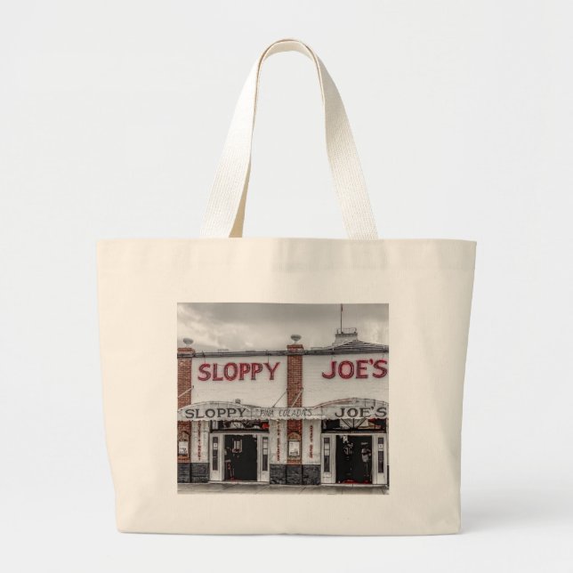 Bolsa Tote Grande Sloppy Joe's Key West Tote Bag (Frente)