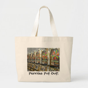 Bolsa Tote Grande Slots/ Pennies de Las Vegas Colocados