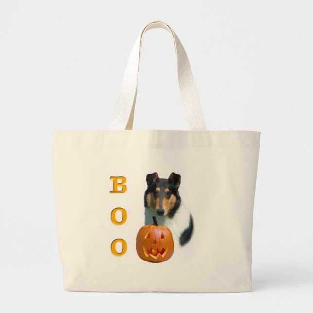 Bolsa Tote Grande Smooth Collie Boo (Frente)
