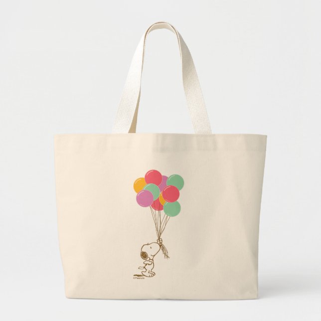 Bolsa Tote Grande Snoopy e Balões (Frente)