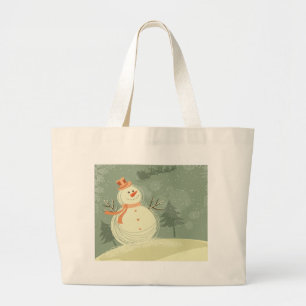 Bolsa Tote Grande Snowman