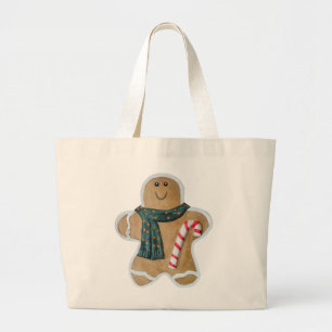 Bolsa Tote Grande Snowman biscoito Tote Bag