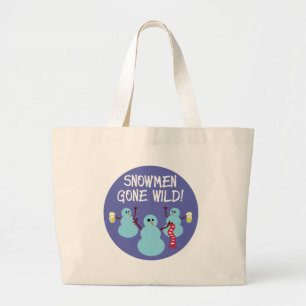 Bolsa Tote Grande Snowmen se foi!