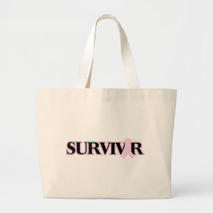 Bolsa Tote Grande Sobrevivência do Câncer da Mama