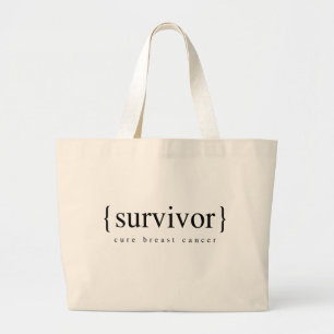 Bolsa Tote Grande Sobrevivente do cancro da mama