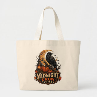 Bolsa Tote Grande Sociedade do Corvo da Meia-Noite Halloween Gótico 