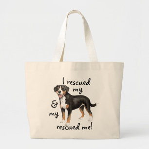 Bolsa Tote Grande Socorro Entlebucher Mountain Dog
